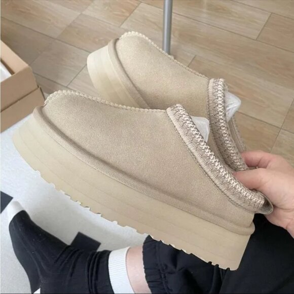 UGG TAZZ Tasman Suede PLATFORM SLIPPER Clog Shoe - Picture 2 of 5
